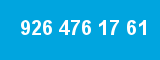 926 476 17 61 926 476 17 61